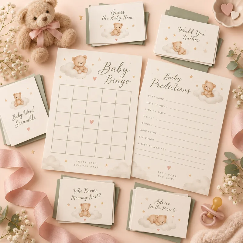 AI-created example of Baby Shower Game Bundles