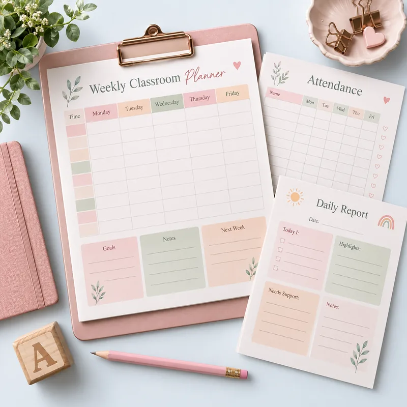 AI-created example of Daycare & Teacher Form Bundles