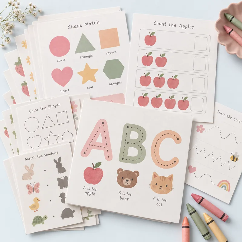 AI-created example of Preschool Activity Packs