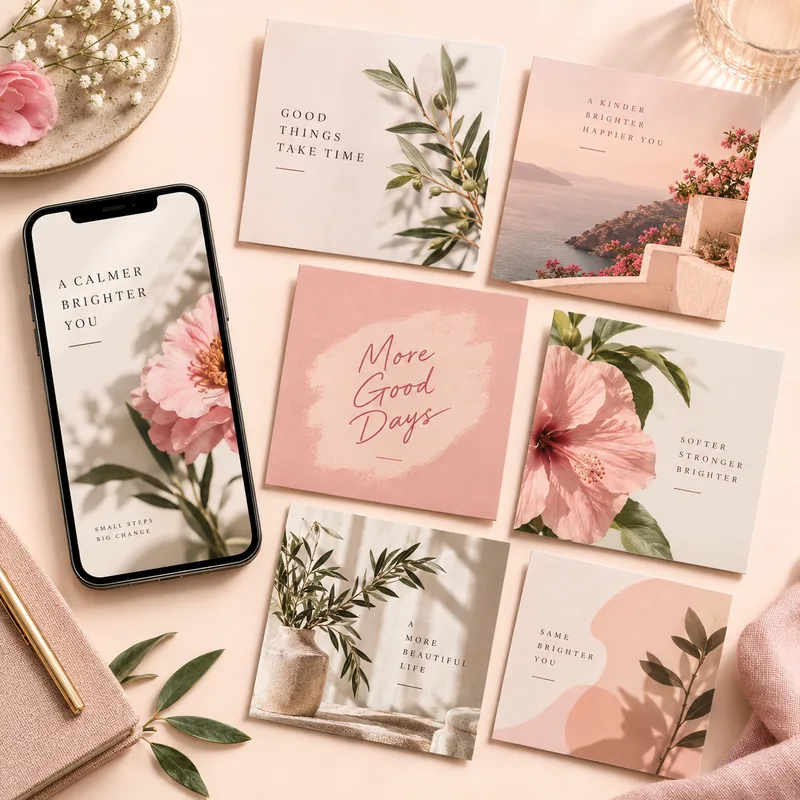 AI-created example of Social Media Template Kits