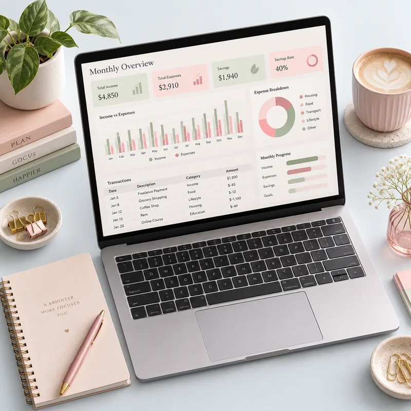 AI-created example of Spreadsheet Trackers & Dashboards