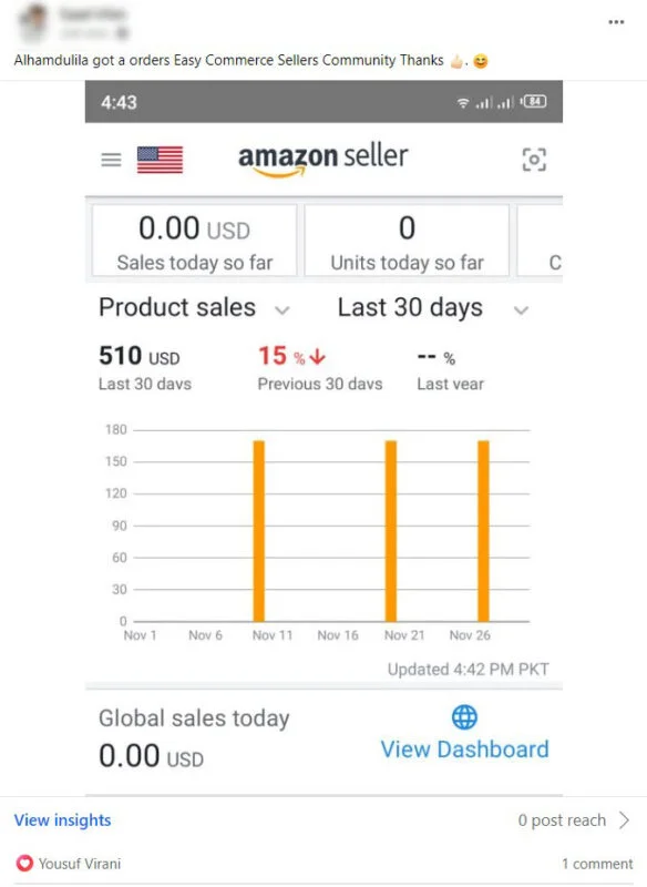 Easy Commerce student success 20